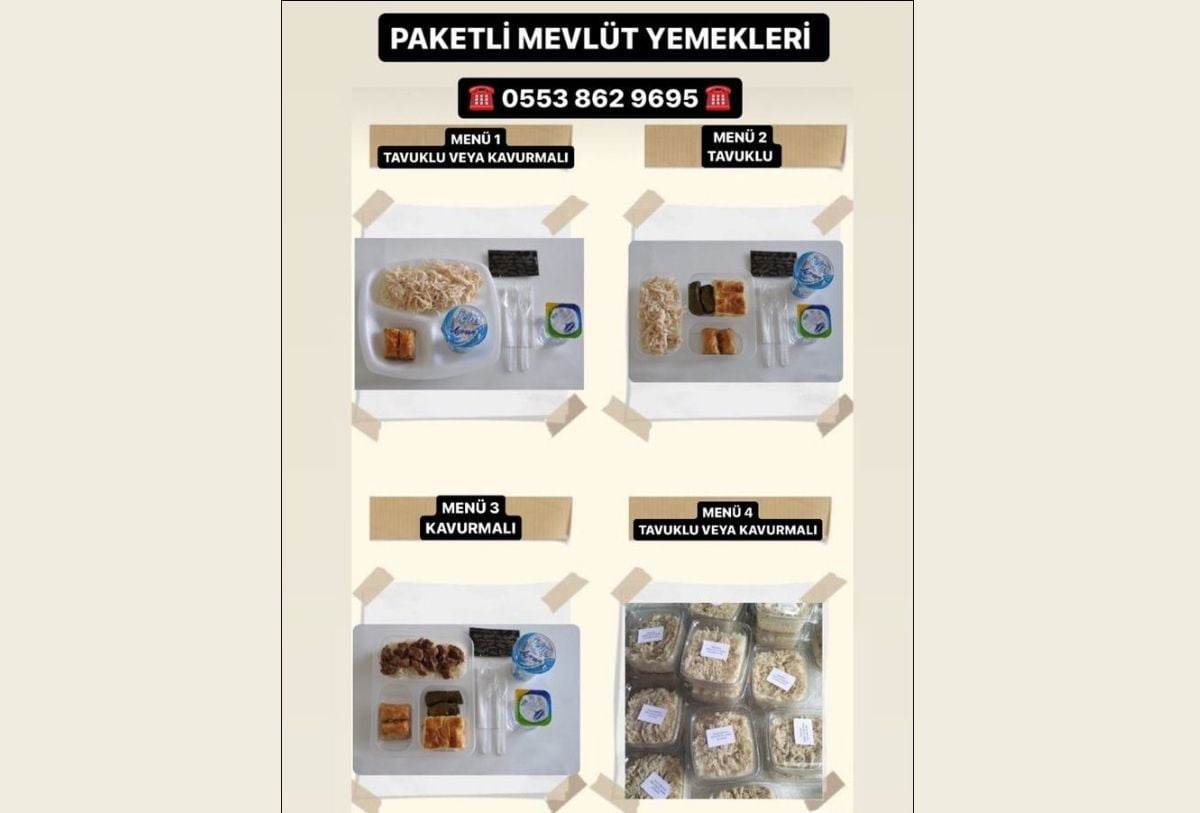 Paketli tavuklu pilav siparişi ve servis hazırlığı