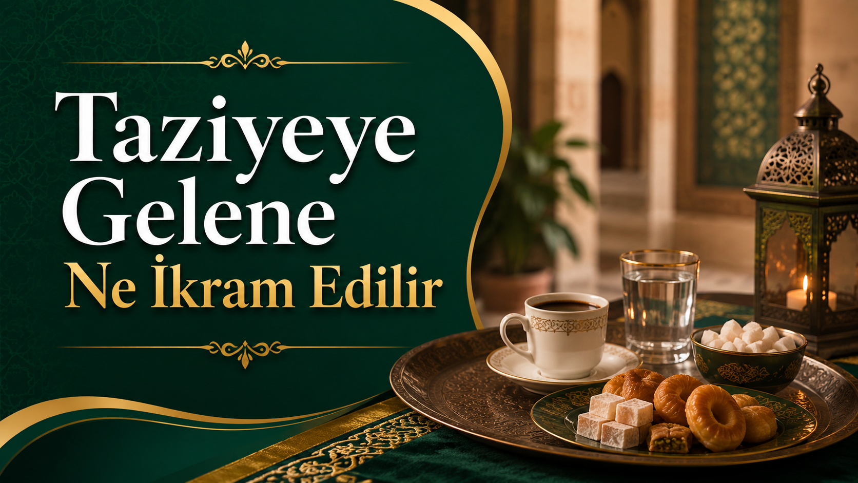 Taziyeye gelene sunulabilecek ikramlar